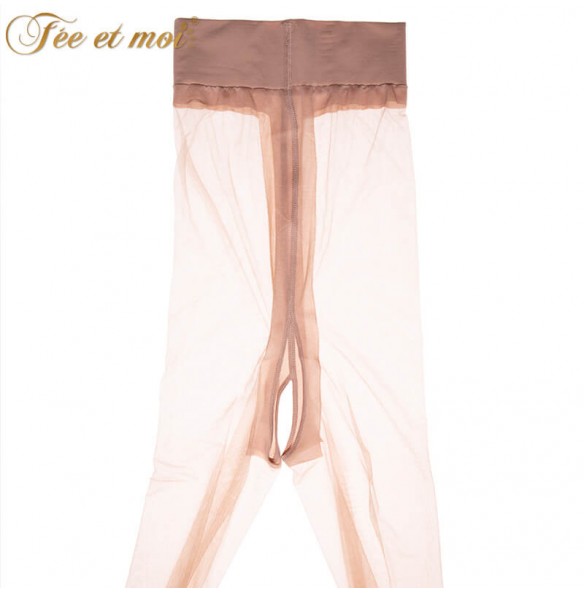 FEE ET MOI Sexy T-Crotch Pantyhose Open Hole Stockings (Skin Colour) FEE ET MOI Sexy T-Crotch Pantyhose Open Hole Stockings (Skin Colour)